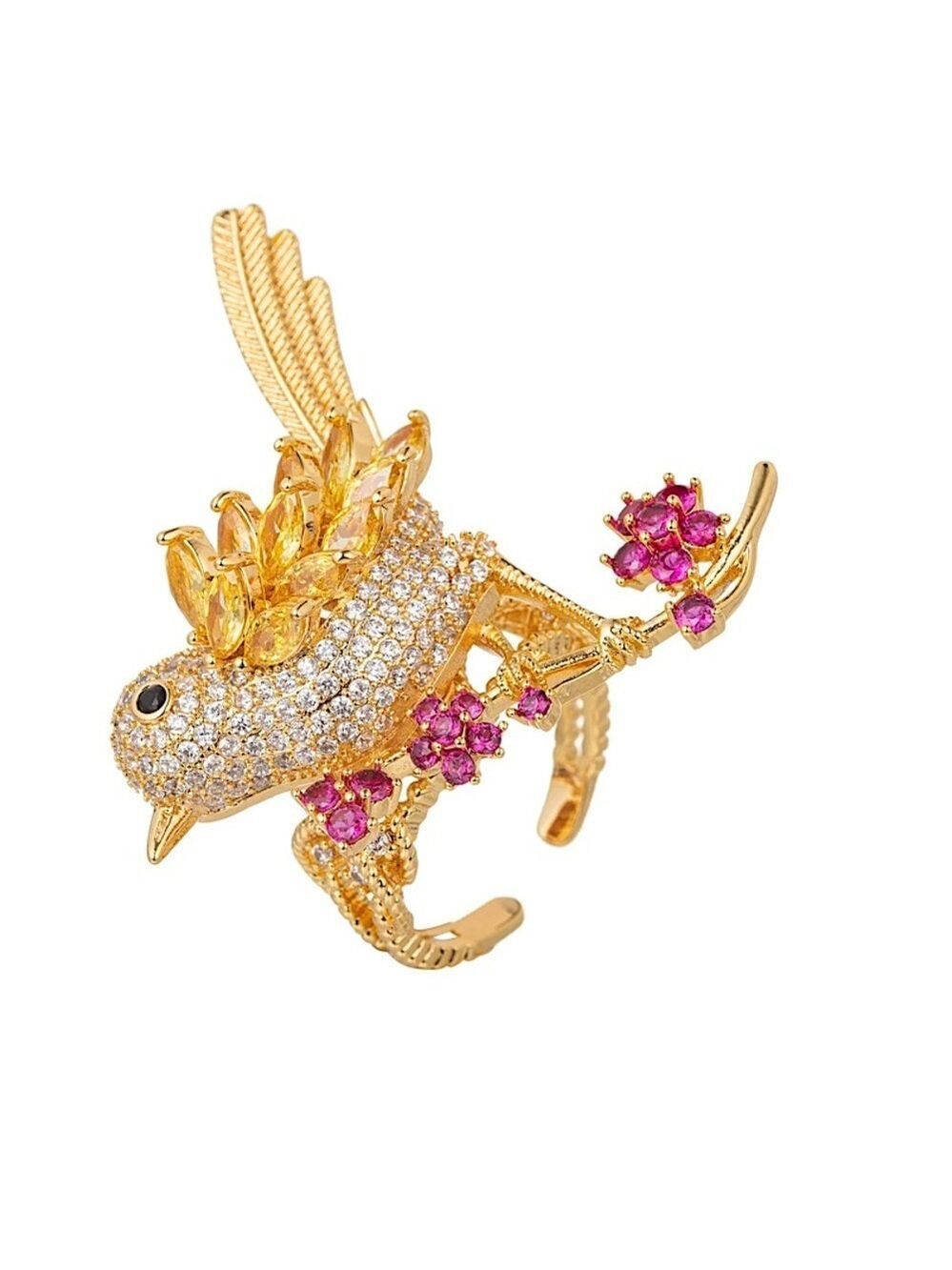 Eye Candy Los Angeles Birdie Adjustable Ring New